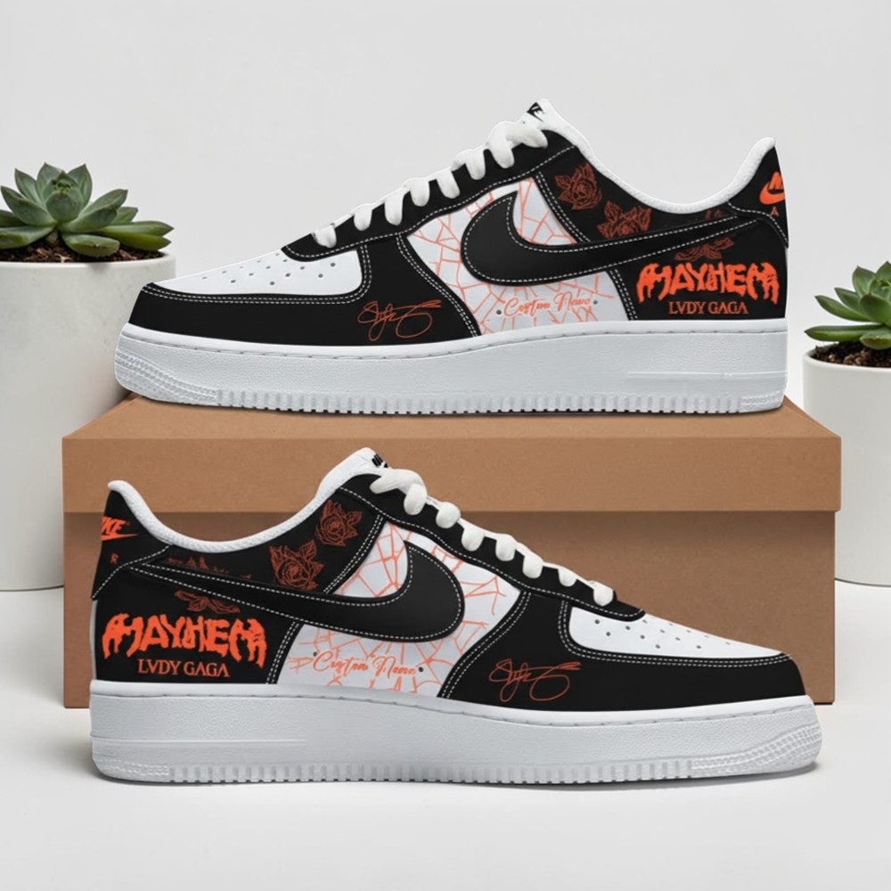 lady gaga the mayhem ball custom name air force 1 shoes sneakers 2 g2uviq