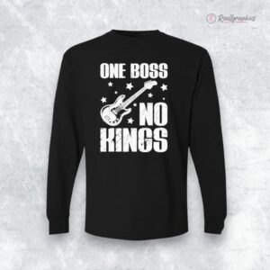 one boss no kings guitar shirt 1 u2okfp