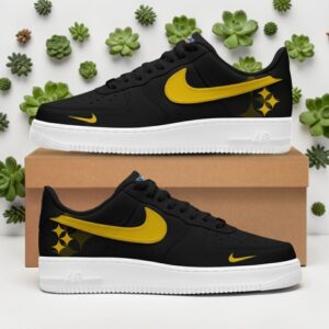 pittsburgh steelers black gold fan air force 1 sneakers shoes pittsburgh steelers gifts for fans 1 id29tr