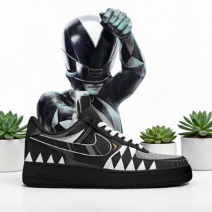 special edition mighty morphin power black rangers air force 1 sneaker shoes 1 z0vux2