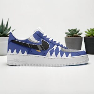 special edition mighty morphin power blue rangers air force 1 sneaker shoes 1 kx1wa0