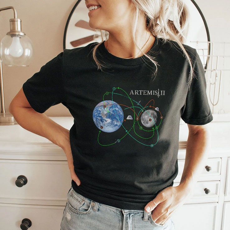 artemis ii moon mission nasa space program fan shirt 2 hpookv