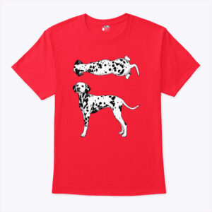 dalmatian dog graphic unisex shirt mn1sf2