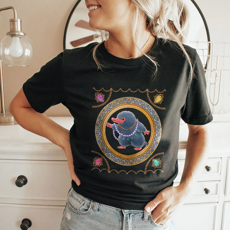 fantastic beasts niffler and jewelry unisex shirt 2 nq1olo