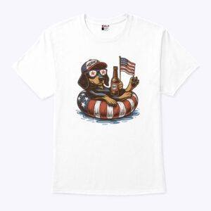 funny 4th of july dachshund unisex shirt lcqmky