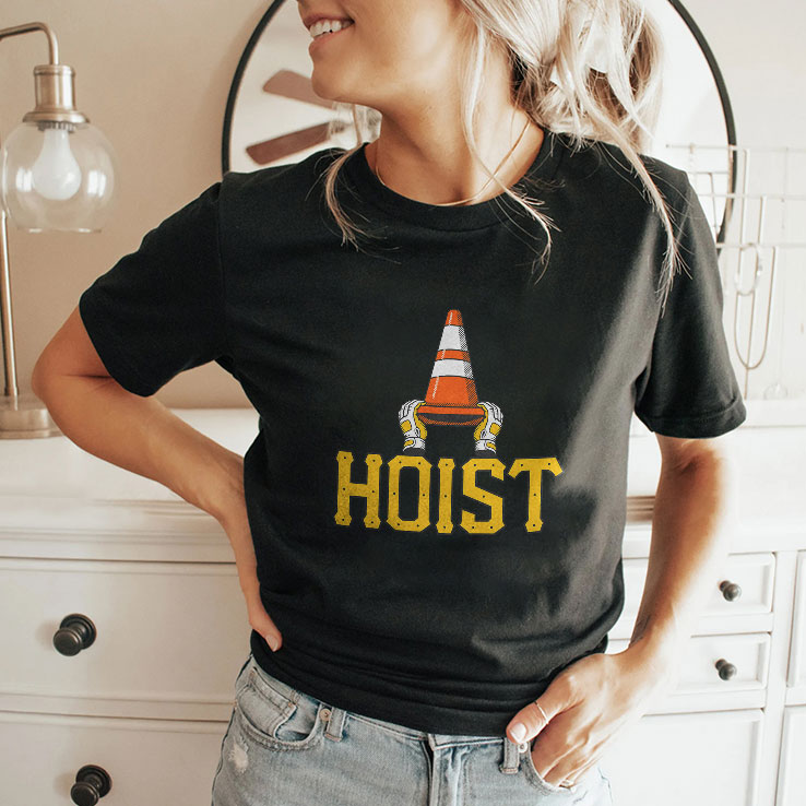 hoist the traffic cone funny pittsburgh baseball shirt 2 blb8sx