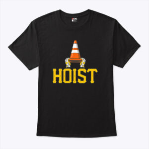 hoist the traffic cone funny pittsburgh baseball shirt w9xbf3
