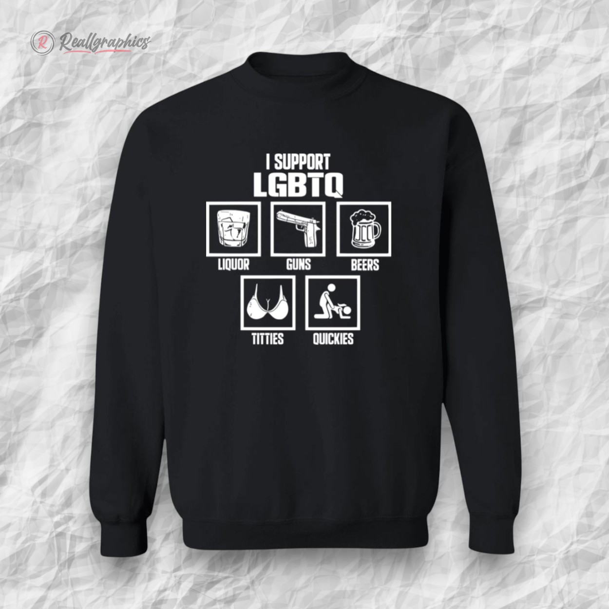 i support lgbtq liquor guns beer titties quickies shirt 2 wqbsj1