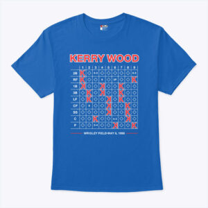kerry wood 20k scorecard wrigley field may 6 1998 shirt h0eirs