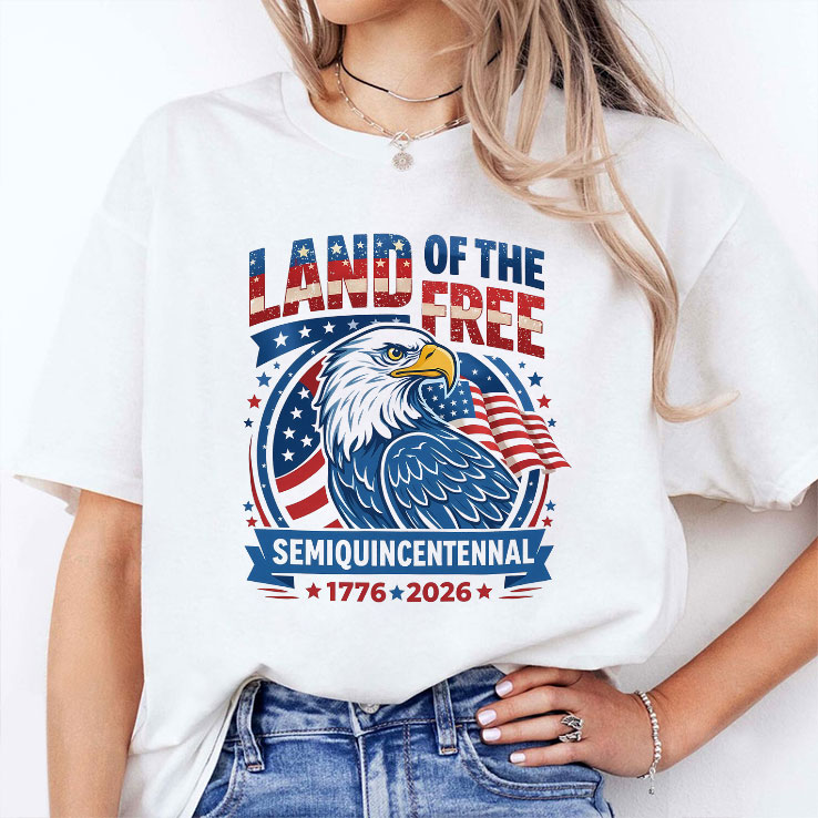 land of the free semiquincentennial 1776 2026 unisex shirt 2 rgedxy