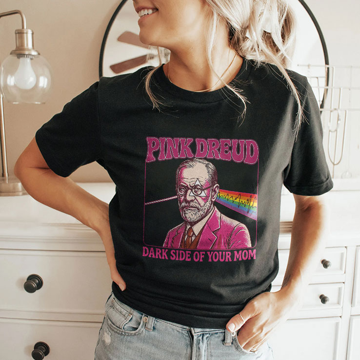 pink freud the dark side of your mom unisex shirt 2 klqnu3