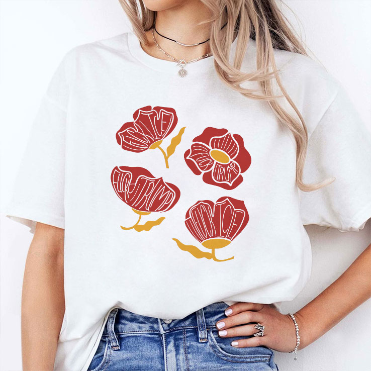 red poppy floral fuck trump unisex shirt 2 girgpd