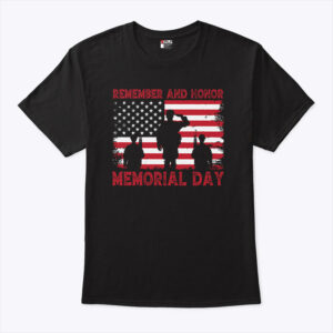 remember and honor memorial day american flag unisex shirt np3dgt