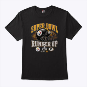 super bowl xlv runner up steelers vs packers 25 31 shirt rwmbd8