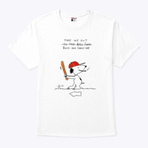 take me out to the ball game funny baseball snoopy unisex shirt has4y0