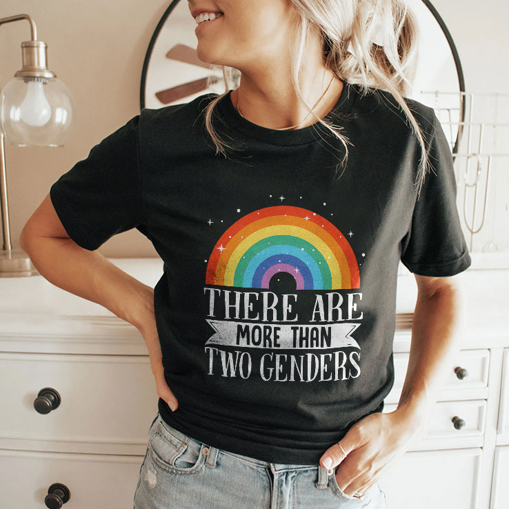 there are more than two genders rainbow pride unisex shirt 2 pqkpfy