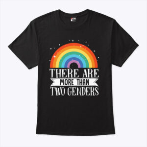 there are more than two genders rainbow pride unisex shirt hy2v6x