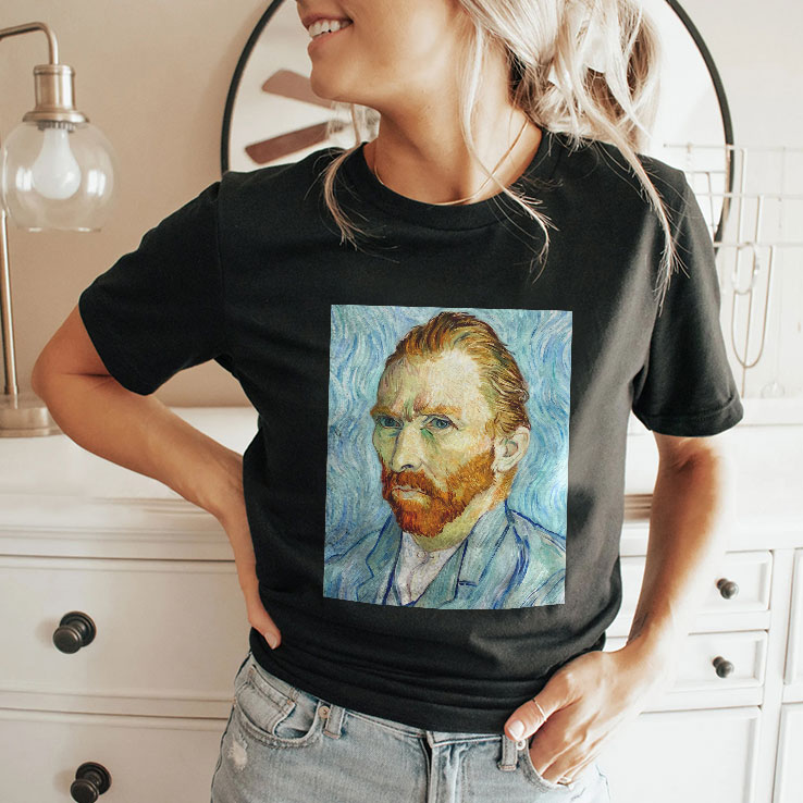 van gogh self portrait unisex shirt 2 zk6nja