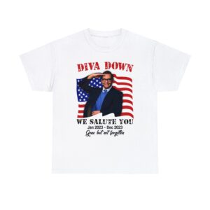 diva down we salute you george santos shirt euflpr