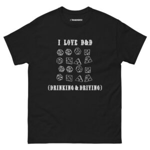 i love d d drinking and driving shirt lftwdr
