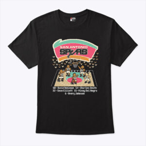 san antonio spurs david robinson charles smith sean elliott vinny del negro avery johnson shirt hirkgn
