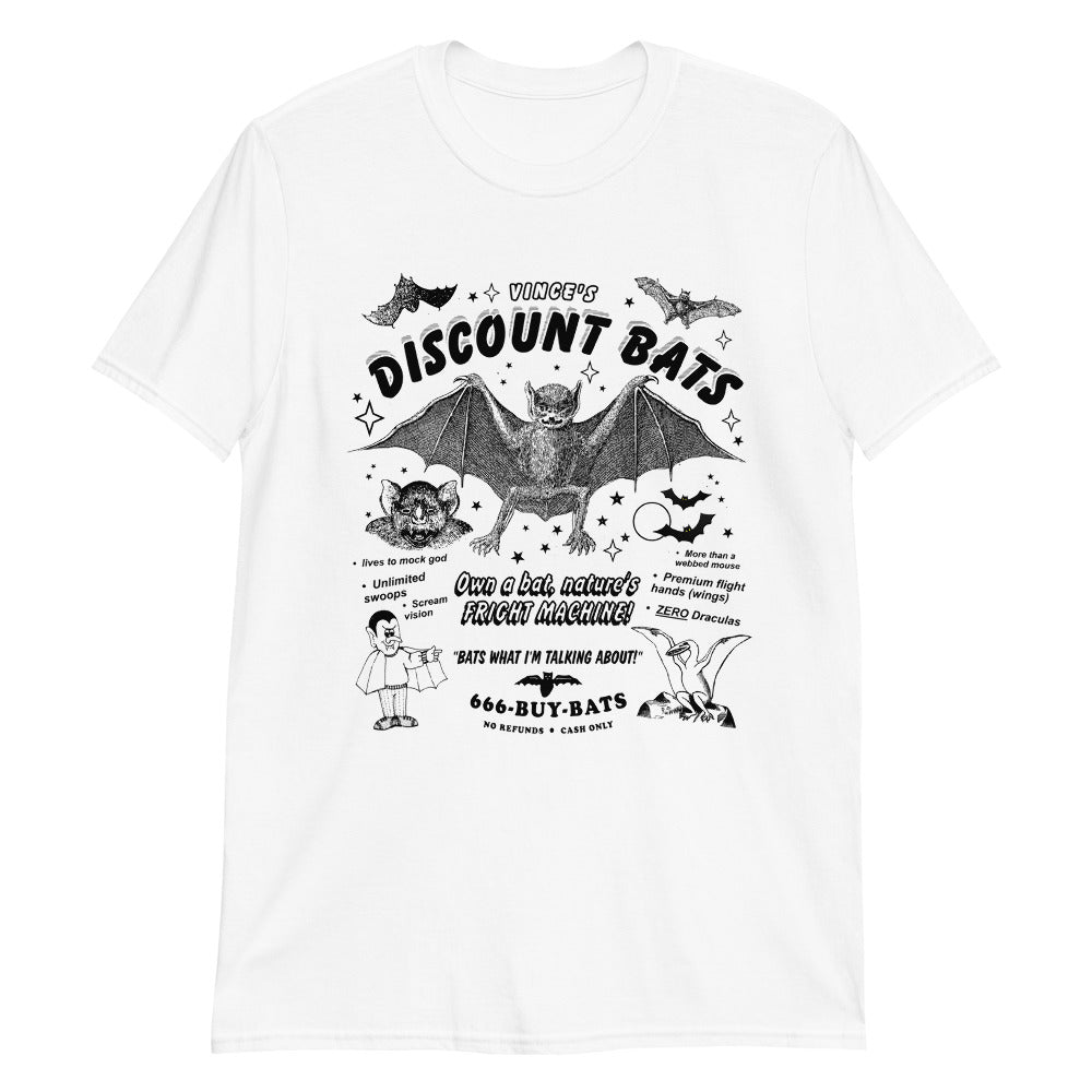 Vince's Discount Bats by @ArcaneBullshit Unisex Shirt Vince's Discount Bats by @ArcaneBullshit Unisex Shirt